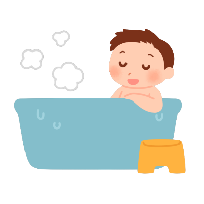 保存的治療_入浴_イラスト.01